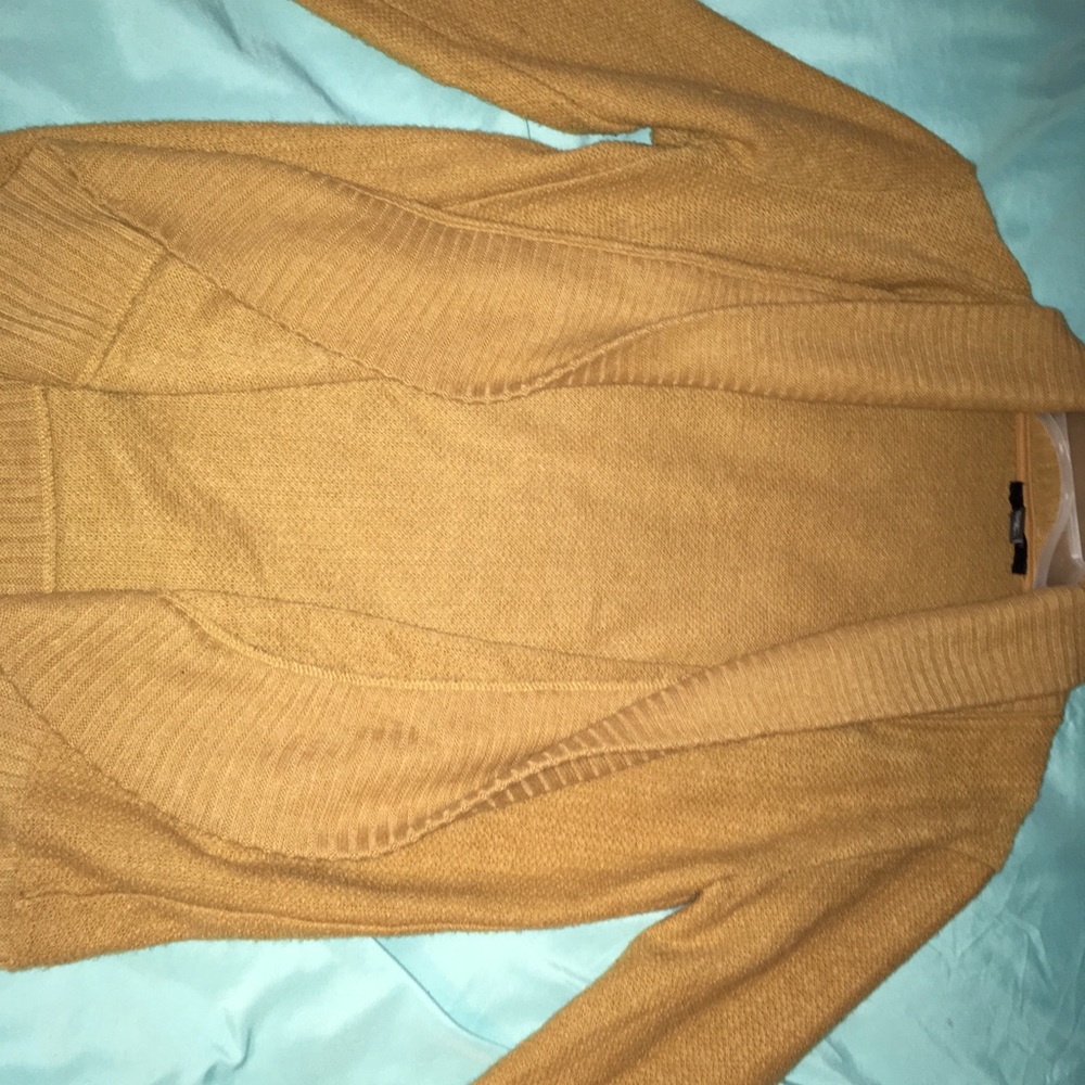 Mustard yellow cardigan